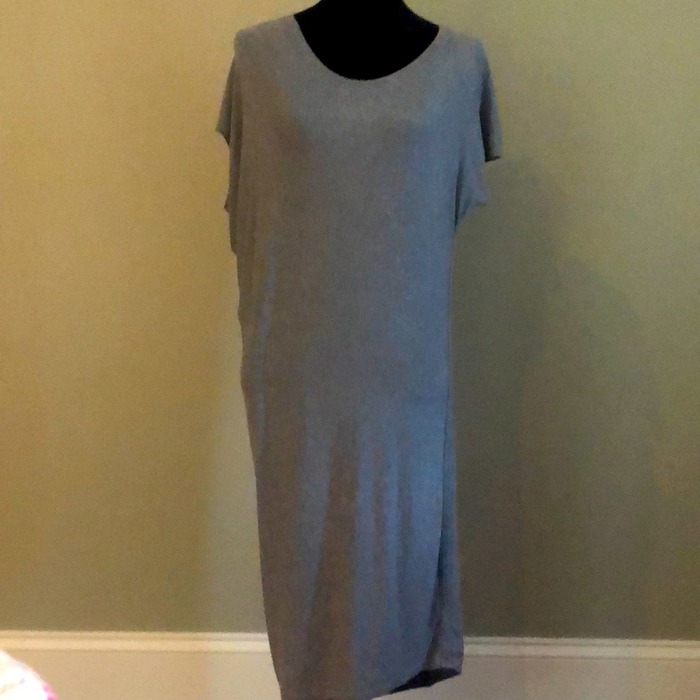 Gray Athleta t-long t-shirt dress